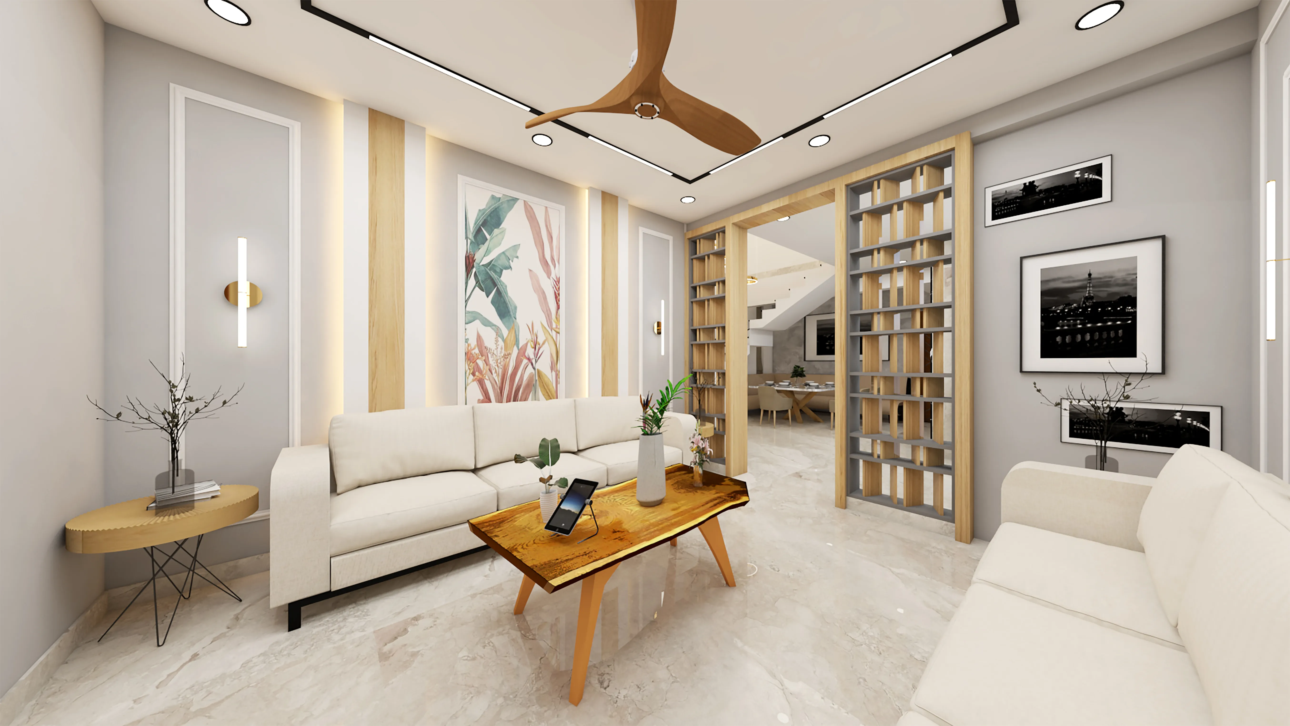 Interior design consultation in progress